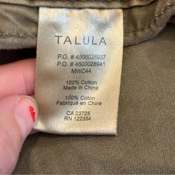 Aritzia Talula women’s olive army green military trooper coat in size small - Picture 10 of 10